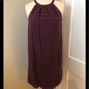 Purple halter dress